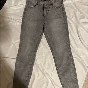 Banana Republic Skinny Jeans. Size 29/8.  Gray Hi-rise stretch.